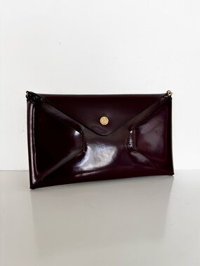 NWT Pollini Burgundy Clutch Purse